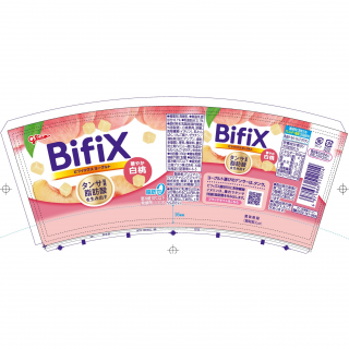 BifiXヨーグルト 華やか白桃 330g 展開図